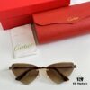 CARTIER CT0399S Almond-Shaped Polished Gold-Plated Cheetah Sunglasses