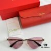 CARTIER CT0399S Almond-Shaped Polished Gold-Plated Cheetah Sunglasses