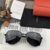 Cartier Official Website 1:1 Large Aviator Sunglasses, High-End and Elegant, Minimalist Signature Logo on Temples, Luxurious Craftsmanship, Model: K2200