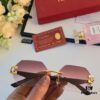 Cartier New Model Stylish Frameless Panther Decorated Sunglasses, Retro Fashion Unisex Driving Sun Glasses