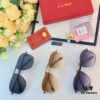 Cartier Hong Kong Style Retro Chic Fashion Polygonal Sunglasses for Men, Stylish UV Protection Double-Bridge Sunglasses