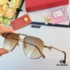 Cartier Hong Kong Style Retro Chic Fashion Polygonal Sunglasses for Men, Stylish UV Protection Double-Bridge Sunglasses
