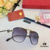 Cartier Hong Kong Style Retro Chic Fashion Polygonal Sunglasses for Men, Stylish UV Protection Double-Bridge Sunglasses