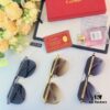 Cartier 2024 New Large-Frame Sunglasses, Korean-Style Fashionable Sun Glasses, Metal Aviator Shades