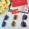 Cartier Korean-style Fashionable Minimalist Semi-rimmed Cut-edge Sunglasses, Unisex Double-bridge Vintage Sun Glasses