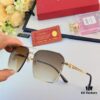 Cartier Korean-style Fashionable Minimalist Semi-rimmed Cut-edge Sunglasses, Unisex Double-bridge Vintage Sun Glasses