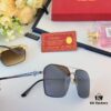 Cartier Korean-style Fashionable Minimalist Semi-rimmed Cut-edge Sunglasses, Unisex Double-bridge Vintage Sun Glasses