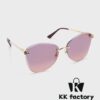 110 Cartier Golden Plated Nylon Round Cat-Eye Sunglasses Sun Protection Model CT0398S Size: 62□15-145