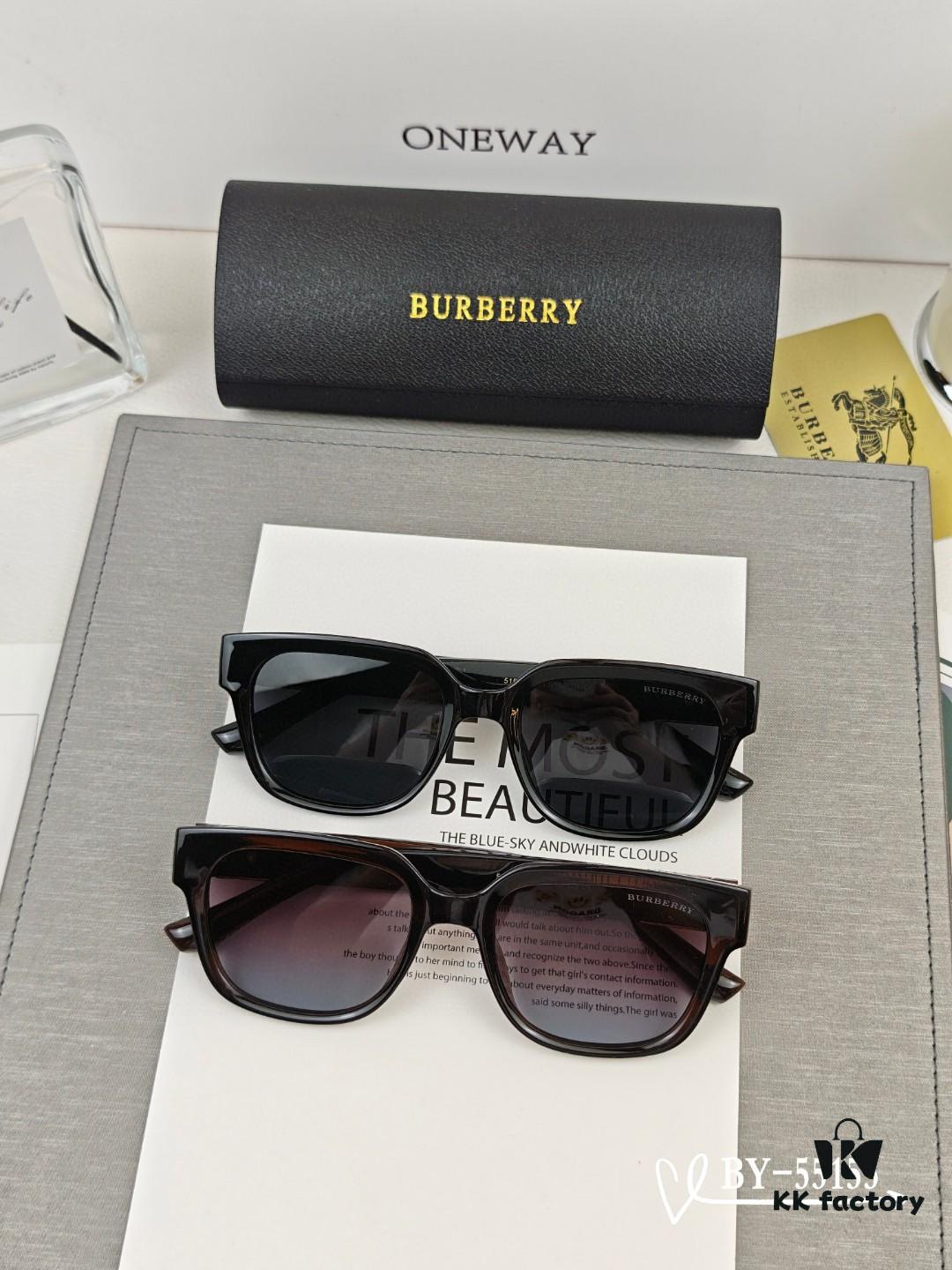 Burberry - New Model Polarized Sunglasses with TR Frame, Lightweight and Comfortable, Celebrity Style Unisex Sun Protection Eyewear