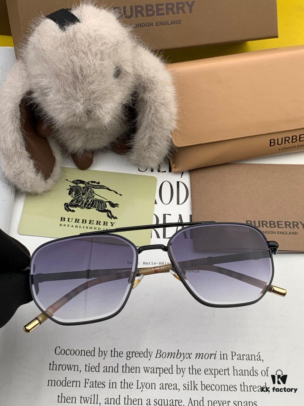 BURBERRY Men's Sunglasses Original Frog Style High-Quality Unisex Design New Arrival Model B62306
