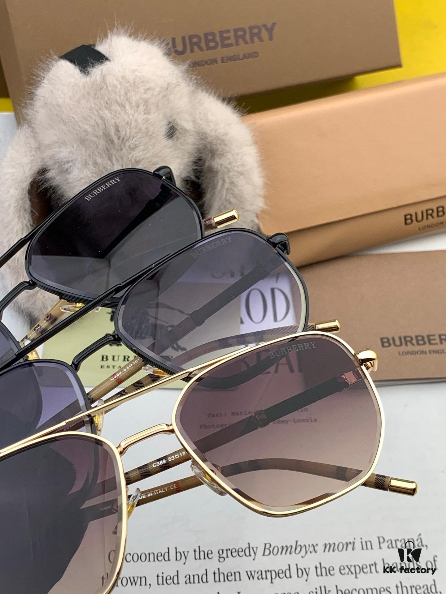 BURBERRY Men's Sunglasses Original Frog Style High-Quality Unisex Design New Arrival Model B62306