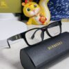 Burberry 2025 New Arrival High-Aesthetic Women's Eyeglass Frame, Large Frame Prescription-Compatible, Blue Light Blocking, Non-Powered Glasses for Daily Wear, Slimming Effect