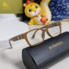Burberry 2025 New Arrival High-Aesthetic Eyeglass Frame for Women, Large Frame Prescription-Compatible Clear Lens Glasses, Blue Light Blocking, Non-Powered Frame, Slimming Effect, Everyday Wear