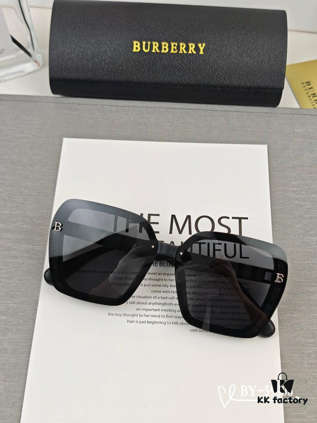 Burberry - New Model Sunglasses, Celebrity Style, Polarized TR Lightweight Frame with PL Lens, Fashionable and Comfortable for Travel, Driving, and Daily Wear