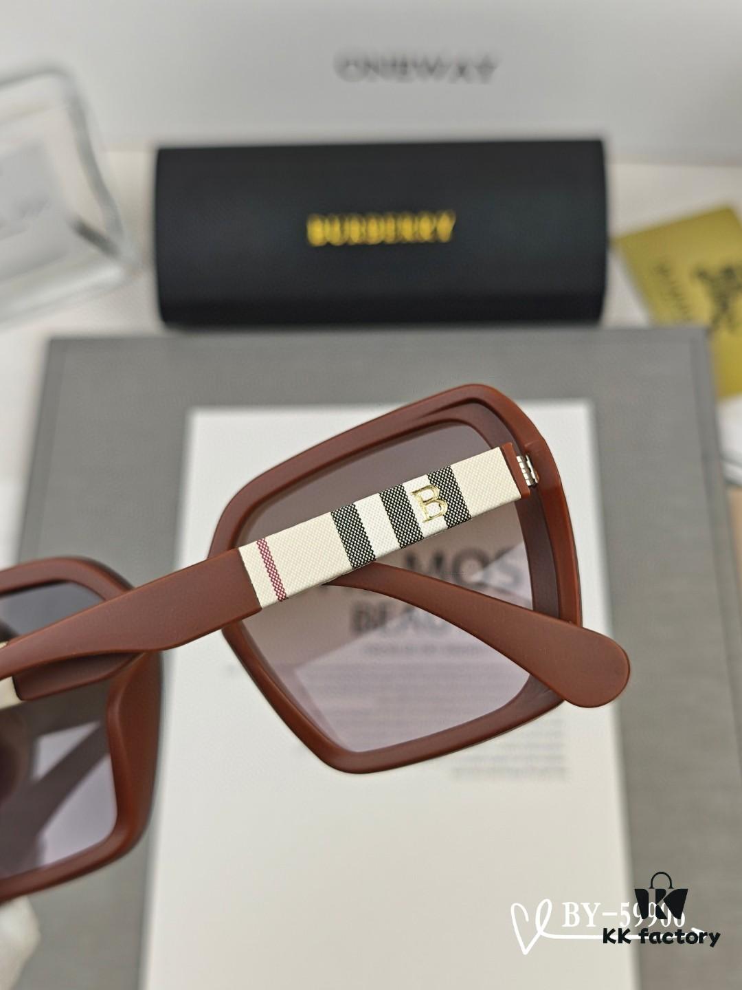 Burberry - New Model Sunglasses, Celebrity Style, Polarized TR Lightweight Frame with PL Lens, Fashionable and Comfortable for Travel, Driving, and Daily Wear