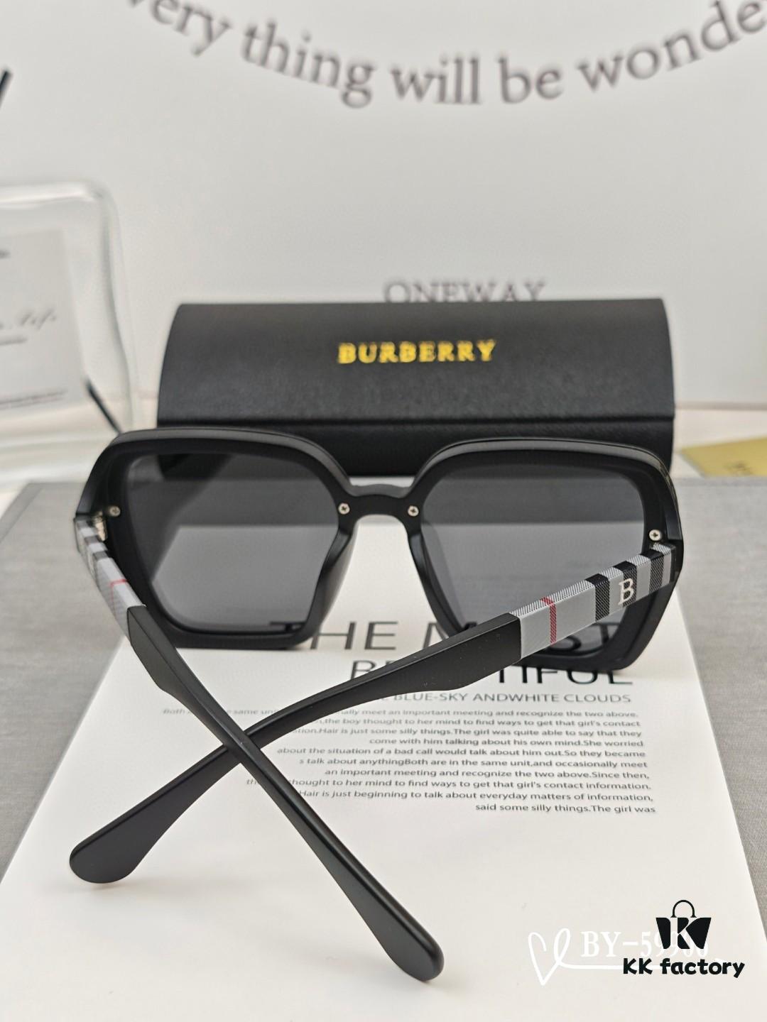 Burberry - New Model Sunglasses, Celebrity Style, Polarized TR Lightweight Frame with PL Lens, Fashionable and Comfortable for Travel, Driving, and Daily Wear