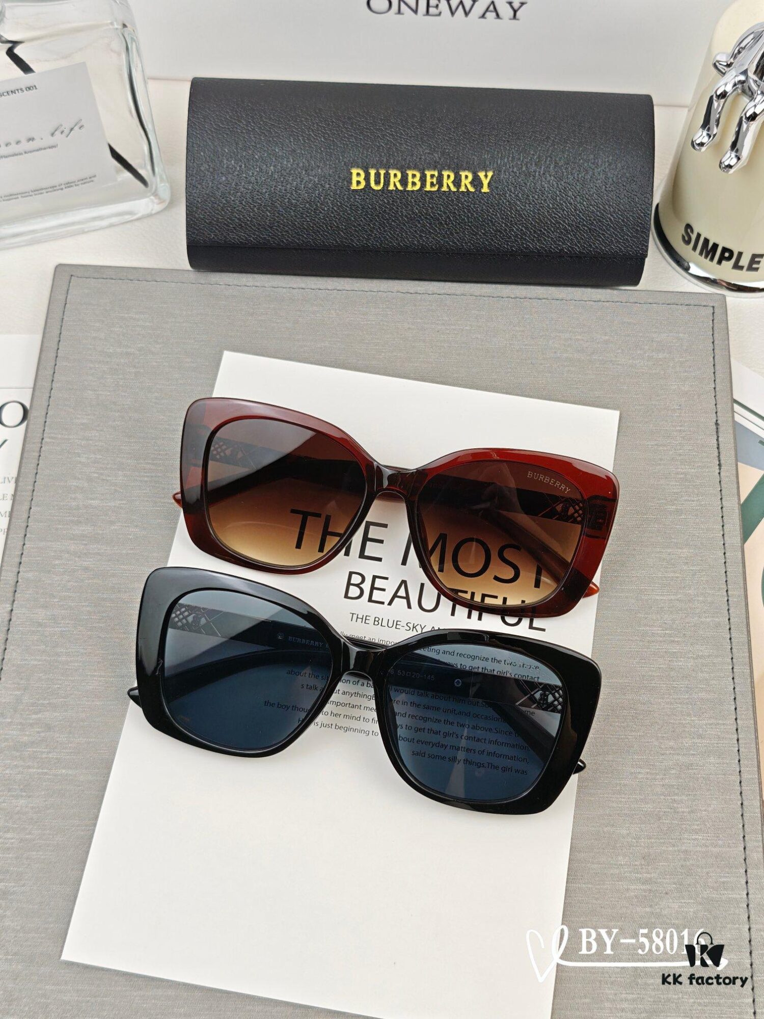Burberry - Polaroid Resin Polarized Sunglasses with TR Frame, Lightweight and Comfortable, Size 61-15-150, Fashionable Star-Style Sunglasses for Travel and Daily Wear