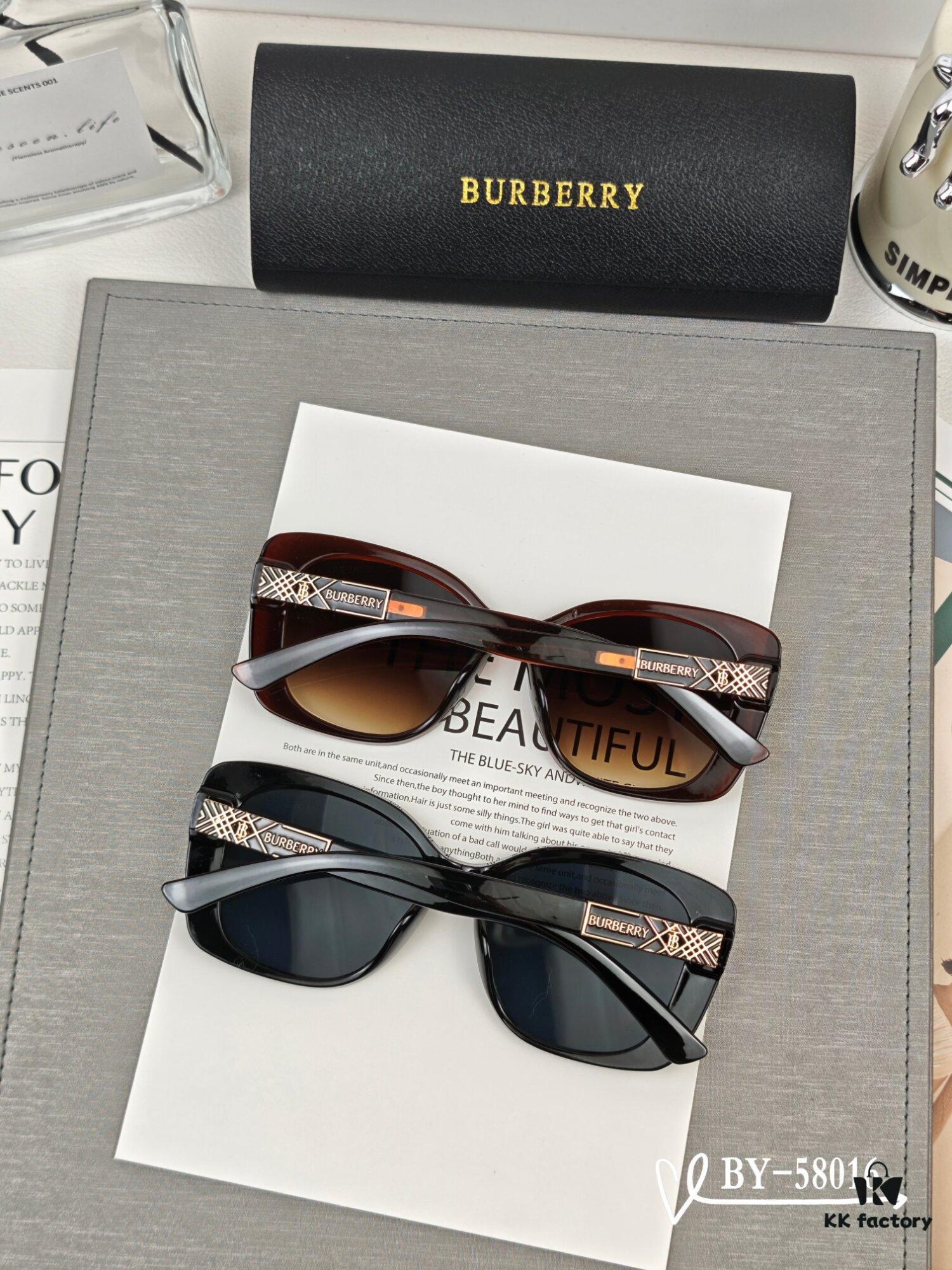 Burberry - Polaroid Resin Polarized Sunglasses with TR Frame, Lightweight and Comfortable, Size 61-15-150, Fashionable Star-Style Sunglasses for Travel and Daily Wear