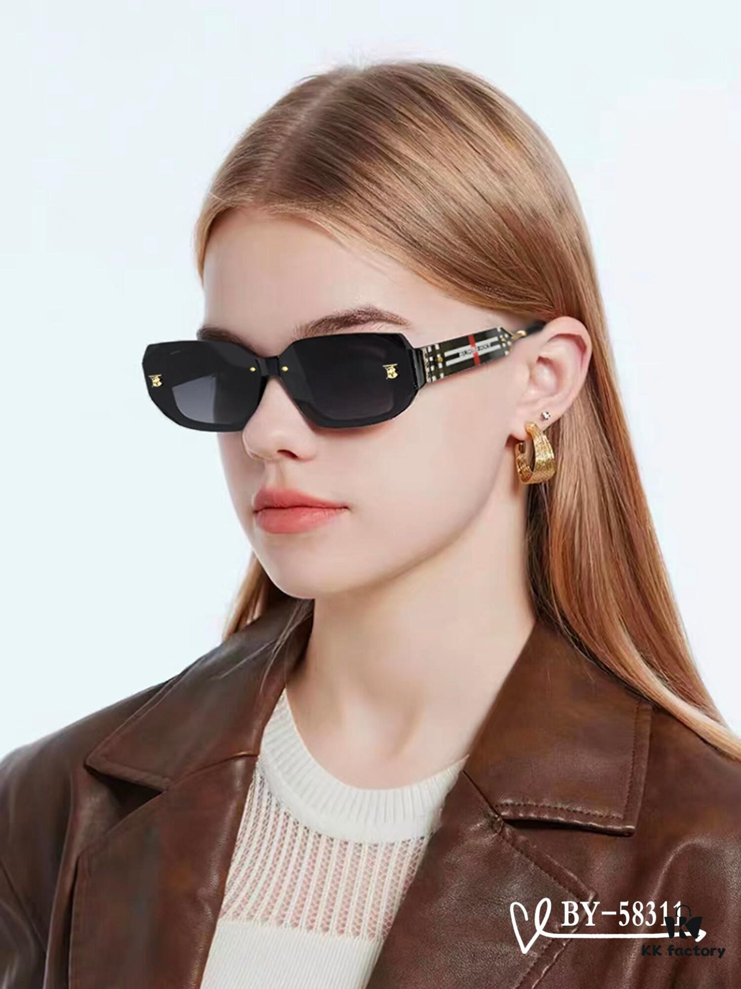 Burberry | Polarized Sunglasses with TR Frame, Lightweight and Comfortable, Model: 58311