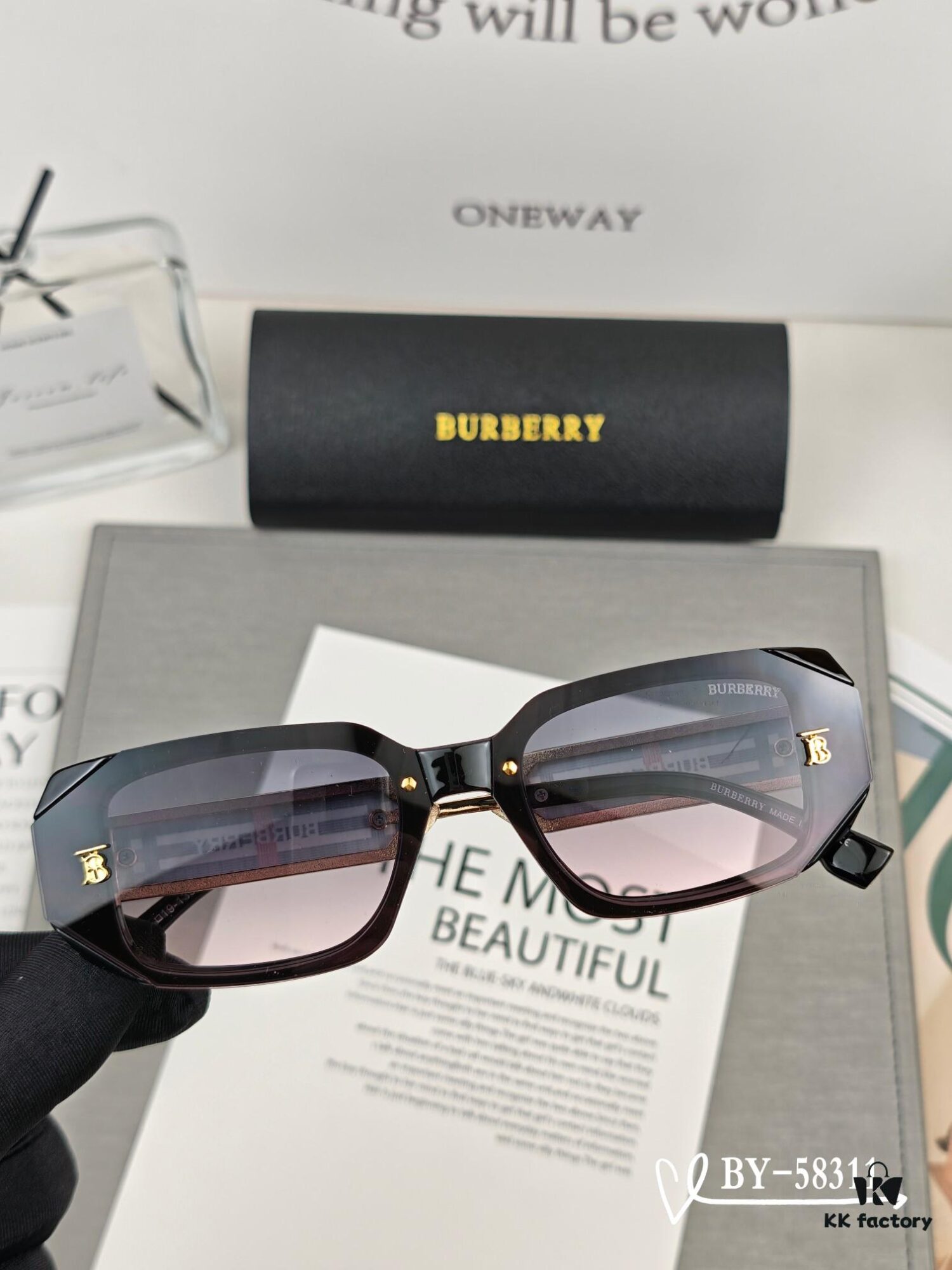 Burberry | Polarized Sunglasses with TR Frame, Lightweight and Comfortable, Model: 58311