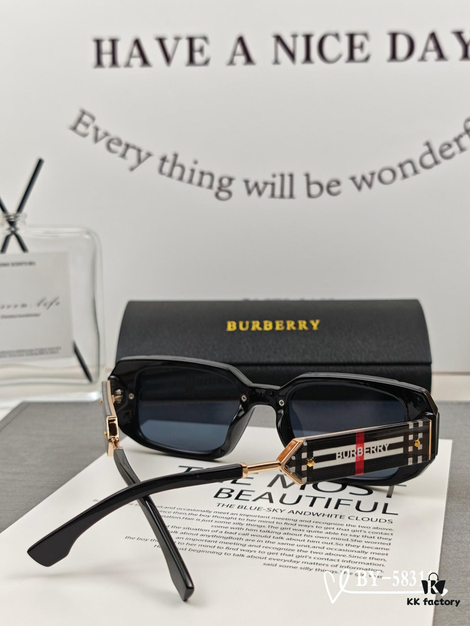 Burberry | Polarized Sunglasses with TR Frame, Lightweight and Comfortable, Model: 58311