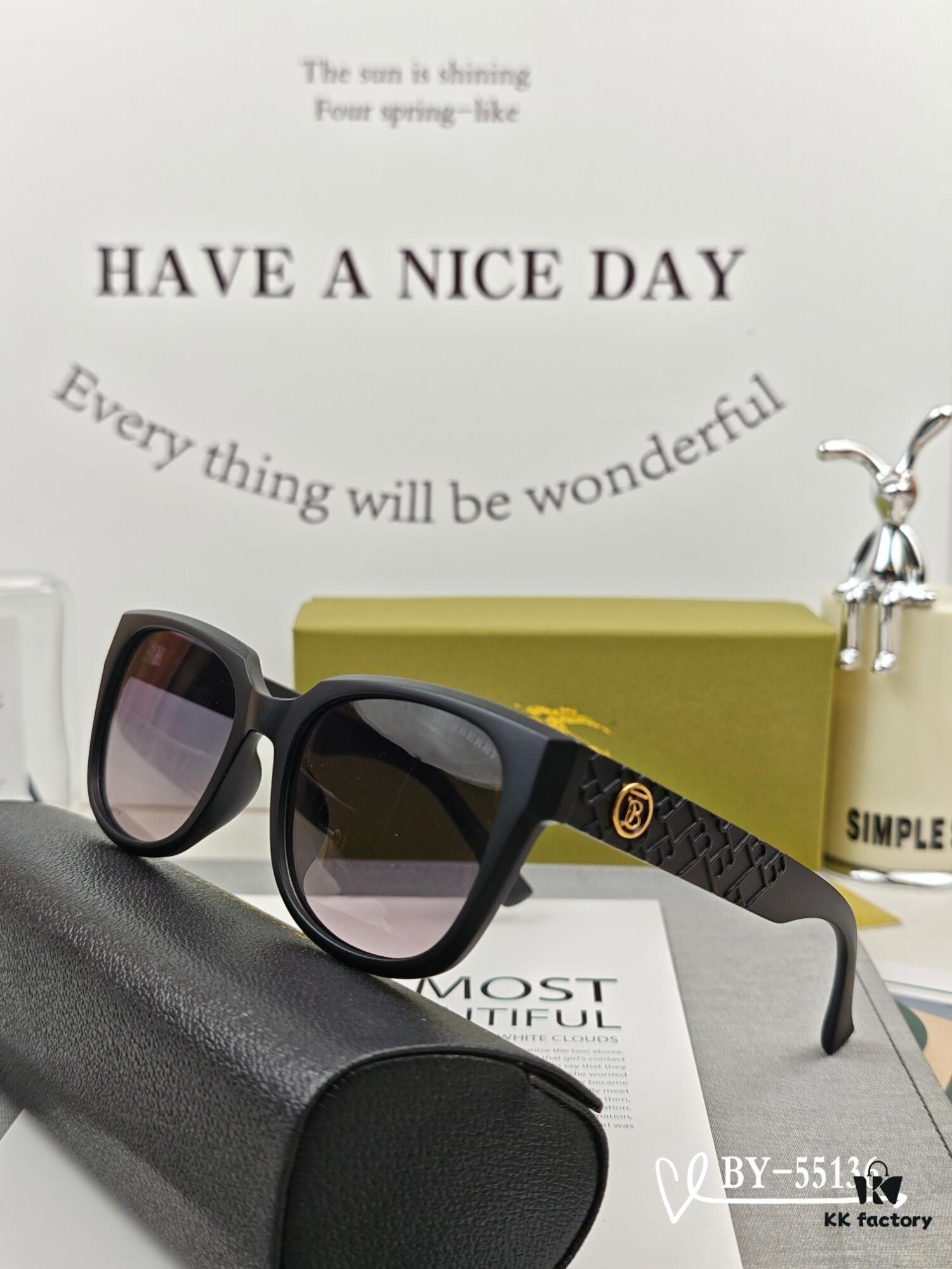 Burberry - New Arrival Polarized Sunglasses with Lightweight TR Frame, Celebrity Style 55136