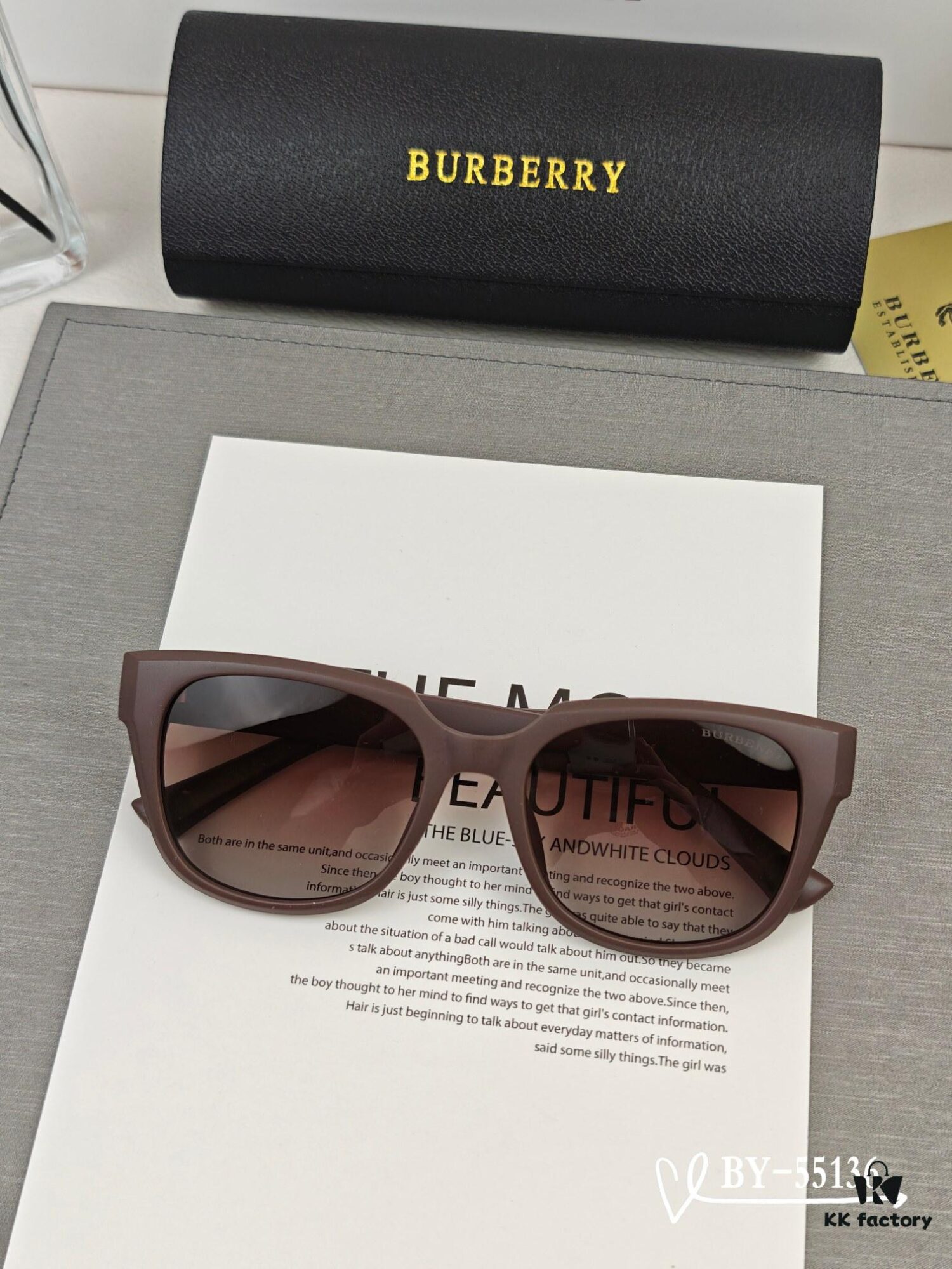 Burberry - New Arrival Polarized Sunglasses with Lightweight TR Frame, Celebrity Style 55136