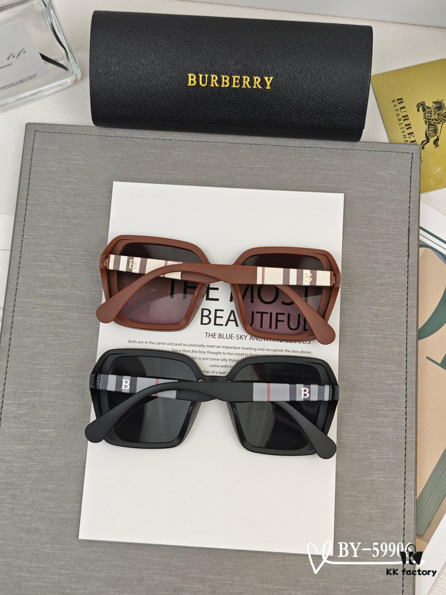 Burberry - New Arrival Sunglasses, Celebrity Style with Polarized Lenses, Lightweight TR Frame for Comfortable Wear