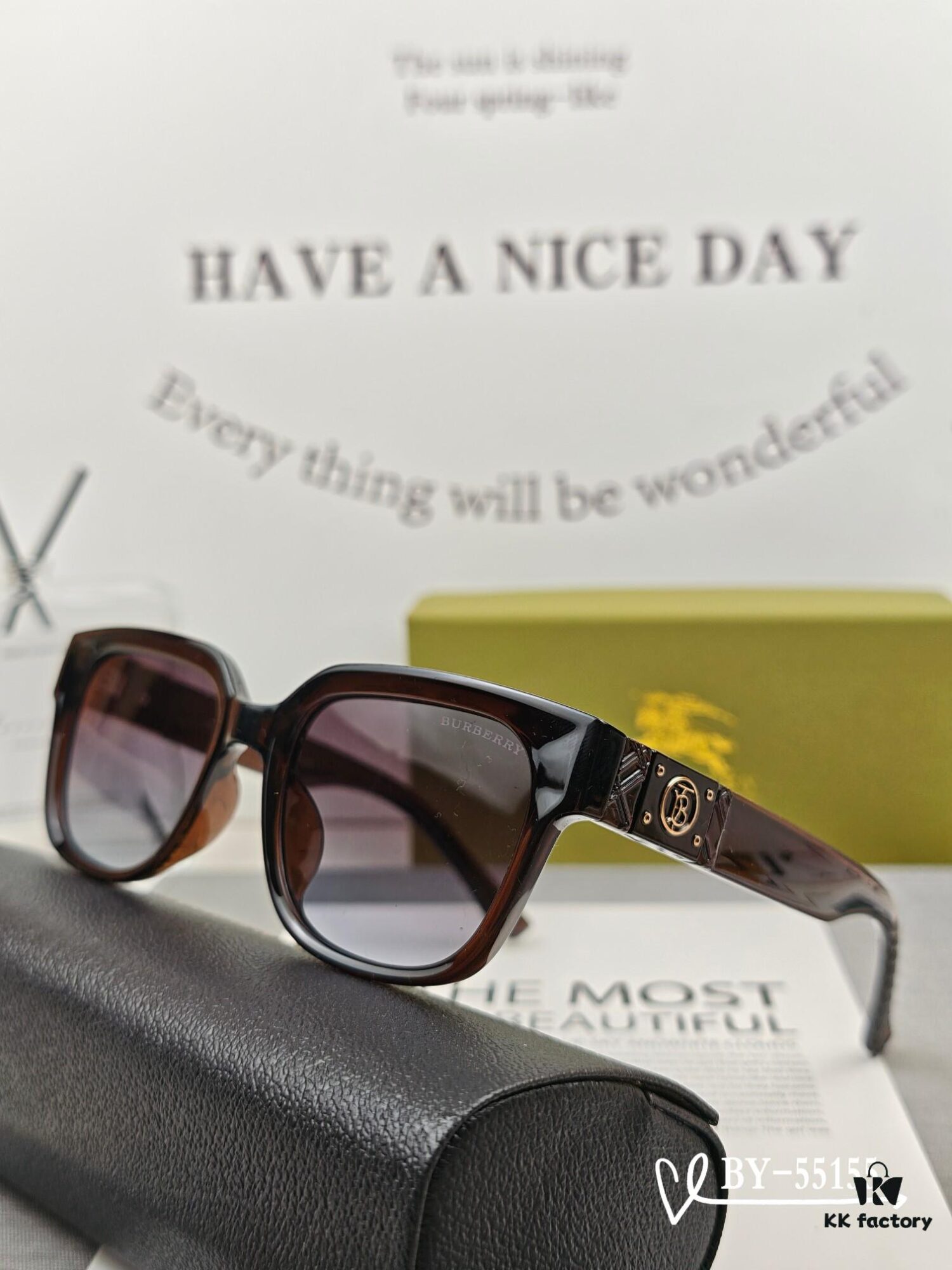 Burberry - New Model Sunglasses, Celebrity Style, Lightweight TR Frame with Polarized Lenses by Polaroid