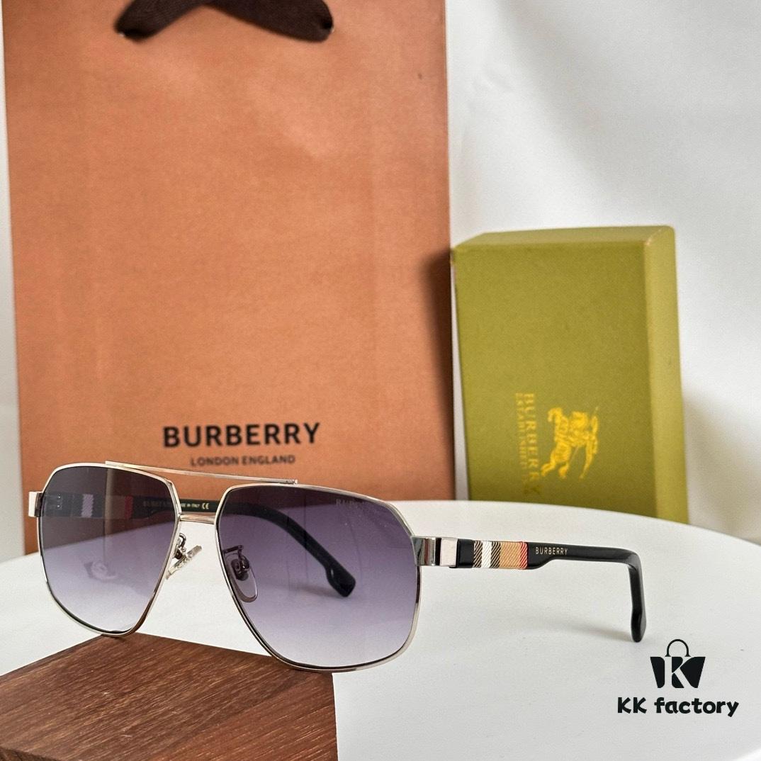 Burberry BE4212 Men's Pattern Aviator Sunglasses, Genuine Authentic, Size: 60□15-140