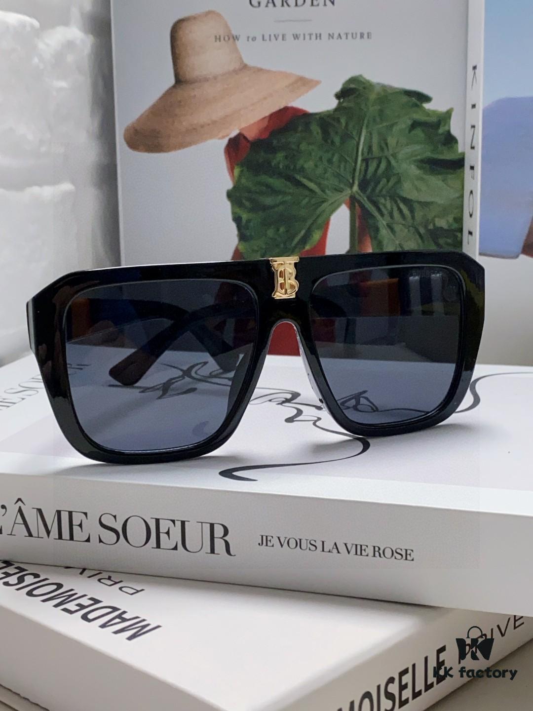 Burberry 2024 Popular Unisex Fashion Sunglasses, UV Protection Sun Glasses for Driving, Oversized Women's Sunglasses