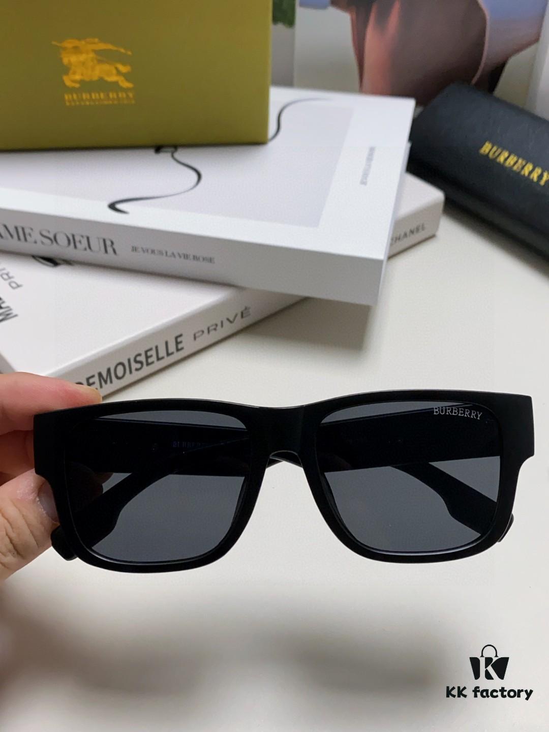 🆕 BURBERRY Burberry Cartoon 🛒 Logo Temple Design Trendy Sunglasses