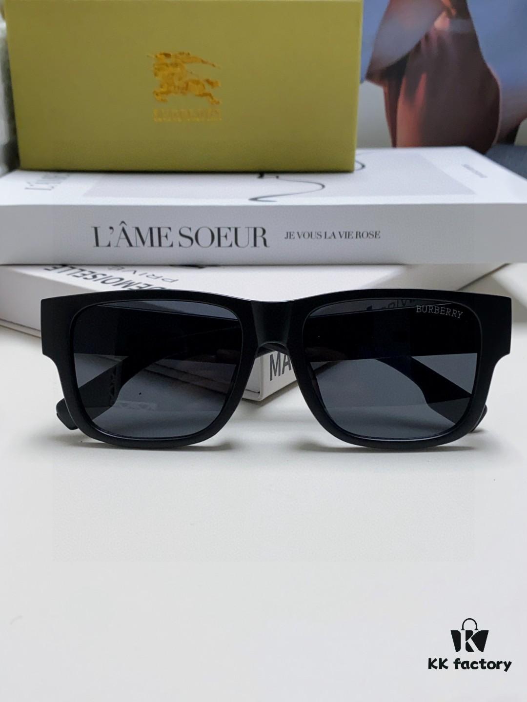 🆕 BURBERRY Burberry Cartoon 🛒 Logo Temple Design Trendy Sunglasses