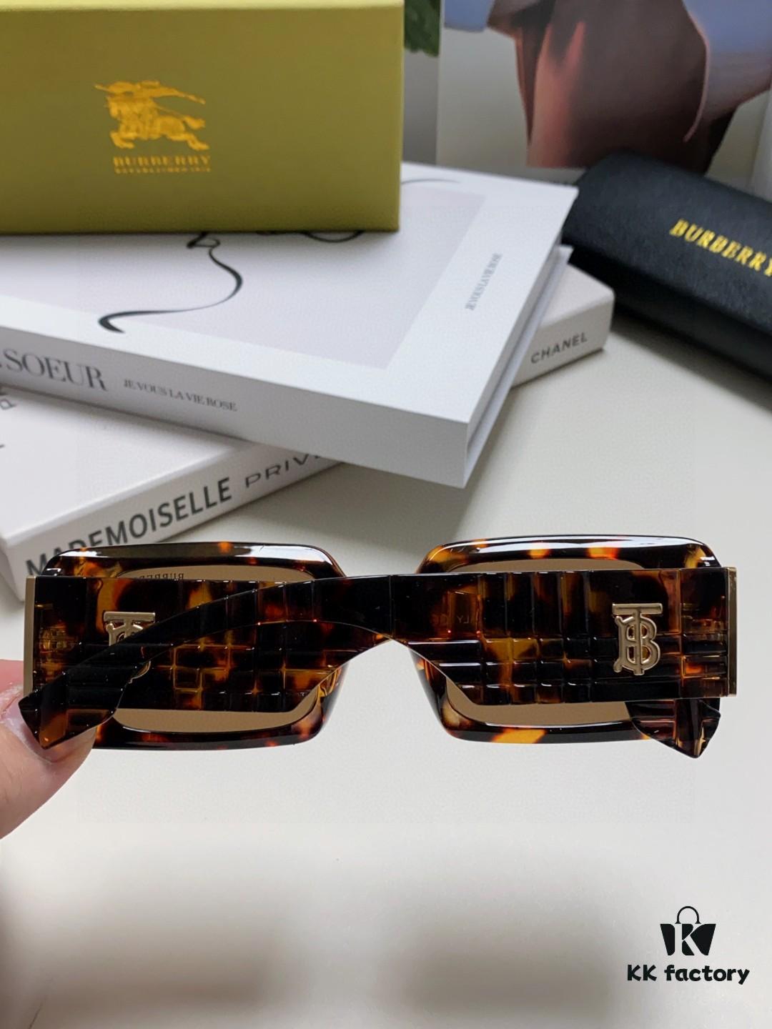 Burberry 2024 New Arrival Retro Stylish Avant-Garde Sunglasses, High-Quality Unisex Square Frame Fashion Sun Glasses