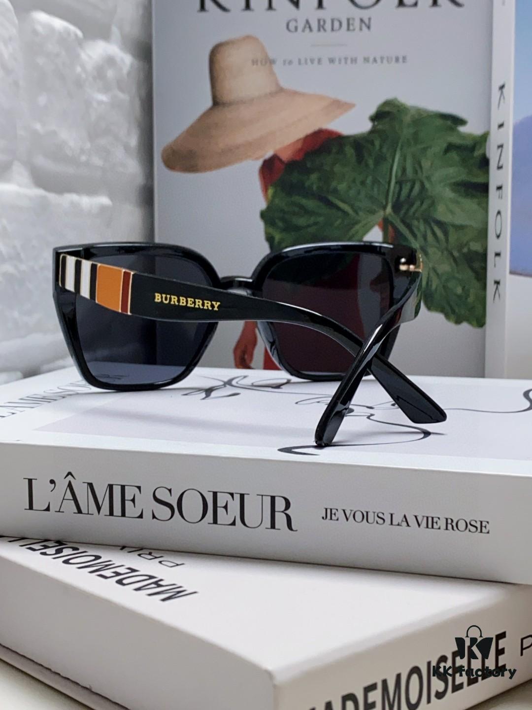 BURBERRY 2024 New Arrival European and American Fashion Sunglasses, Trendy Unisex Oversized Shades for Street Photography