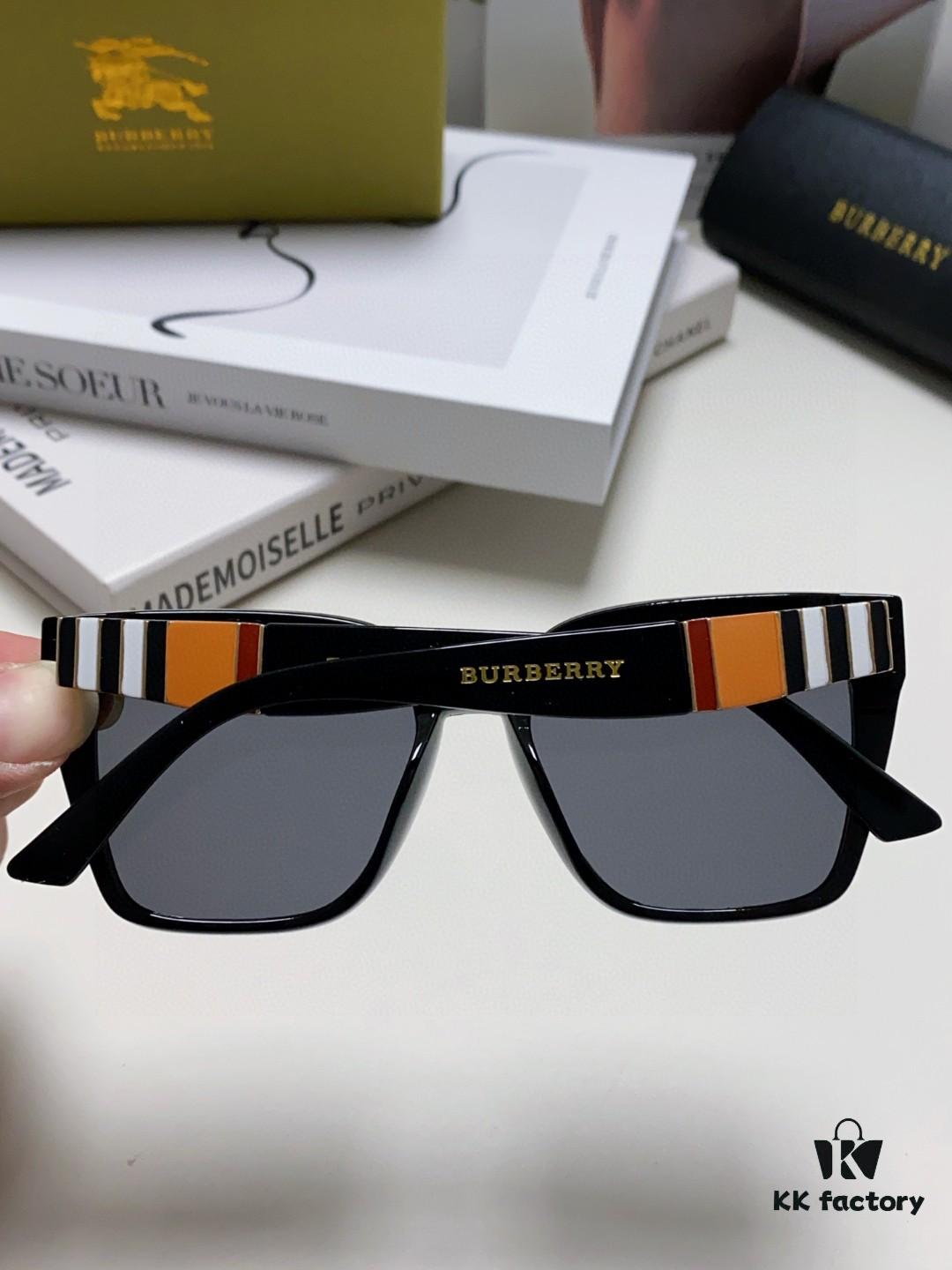BURBERRY 2024 New Arrival European and American Fashion Sunglasses, Trendy Unisex Oversized Shades for Street Photography