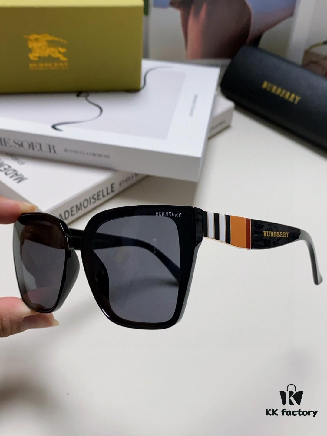 BURBERRY 2024 New Arrival European and American Fashion Sunglasses, Trendy Unisex Oversized Shades for Street Photography