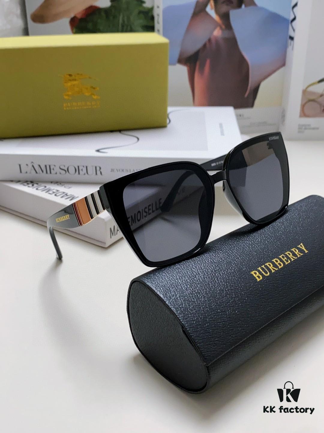 BURBERRY 2024 New Arrival European and American Fashion Sunglasses, Trendy Unisex Oversized Shades for Street Photography