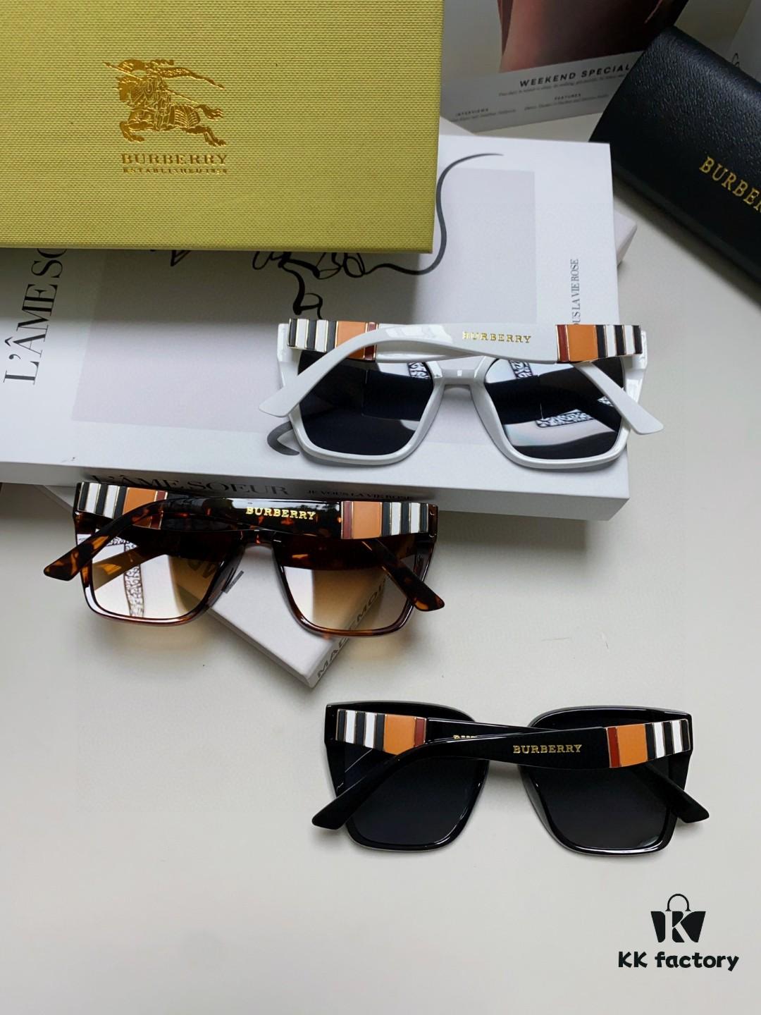 BURBERRY 2024 New Arrival European and American Fashion Sunglasses, Trendy Unisex Oversized Shades for Street Photography