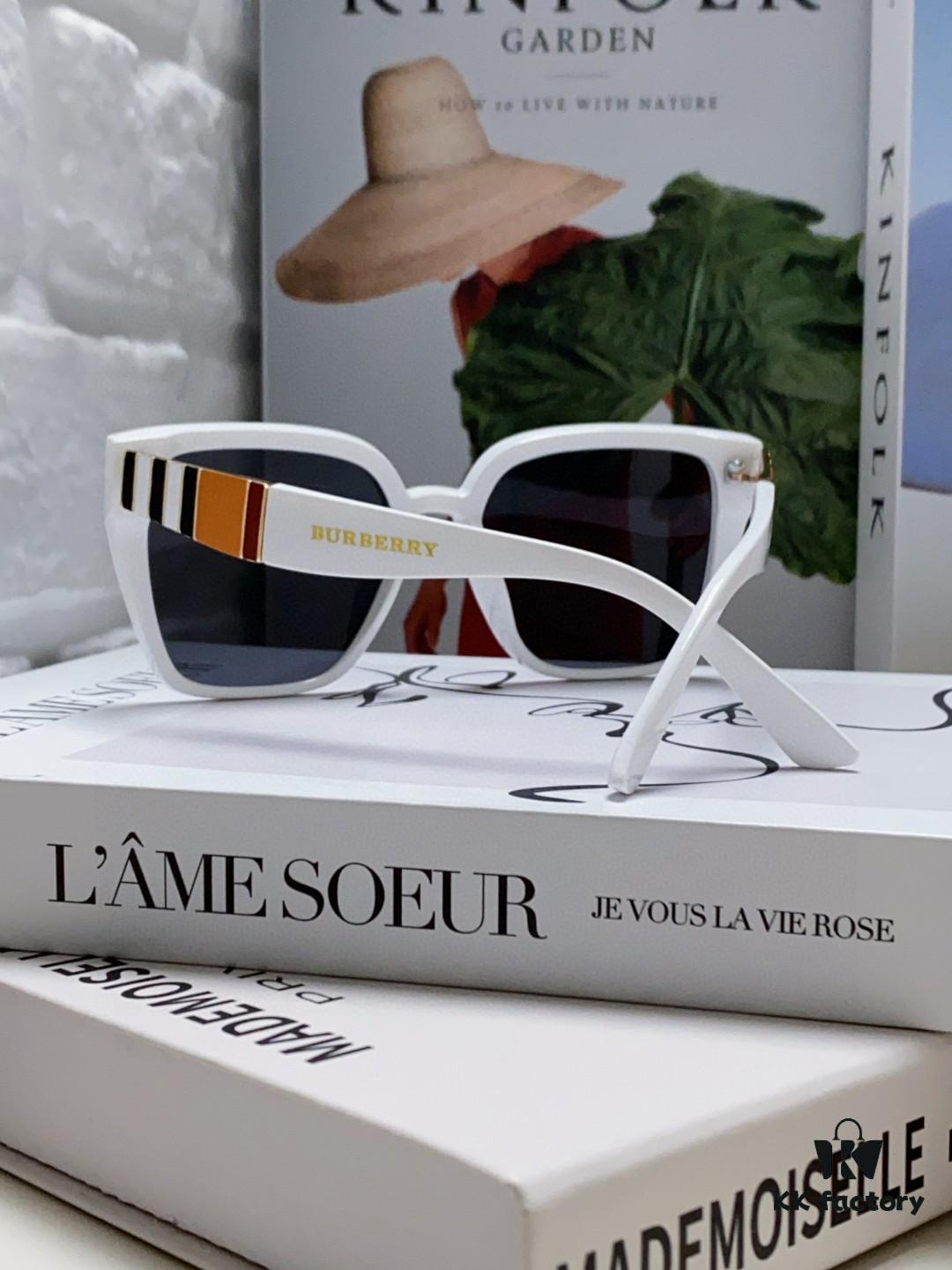 BURBERRY 2024 New Arrival European and American Fashion Sunglasses, Trendy Unisex Oversized Shades for Street Photography