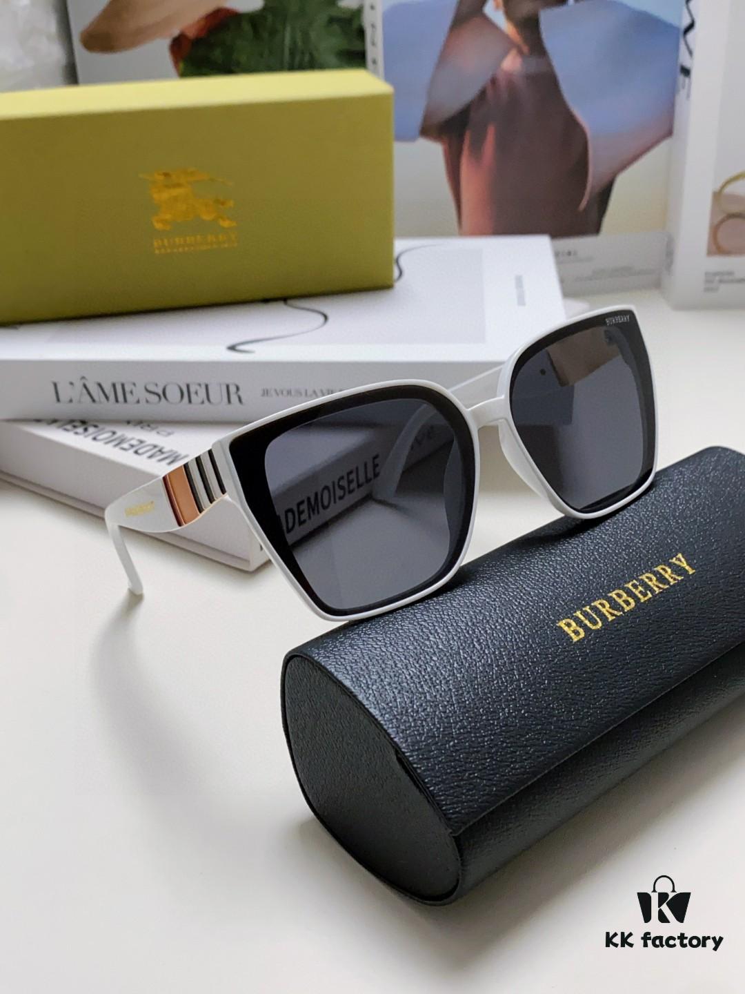 BURBERRY 2024 New Arrival European and American Fashion Sunglasses, Trendy Unisex Oversized Shades for Street Photography
