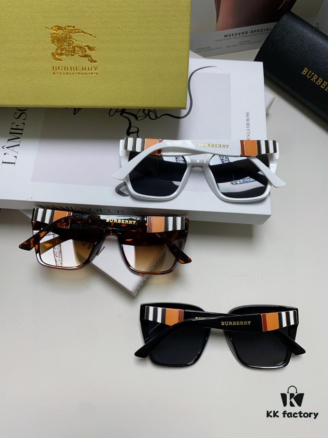 BURBERRY 2024 New Arrival European and American Fashion Sunglasses, Trendy Unisex Oversized Shades for Street Photography