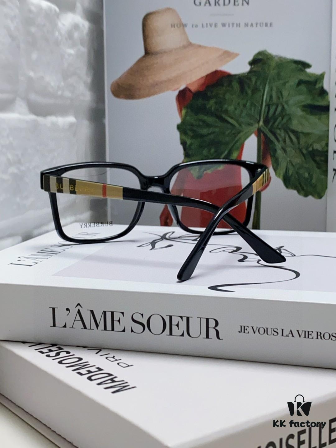 Burberry 2024 New Arrival Eyeglass Frame Korean Style Trendy Oversized Unisex Optical Frame Lightweight Popular Design for Men and Women