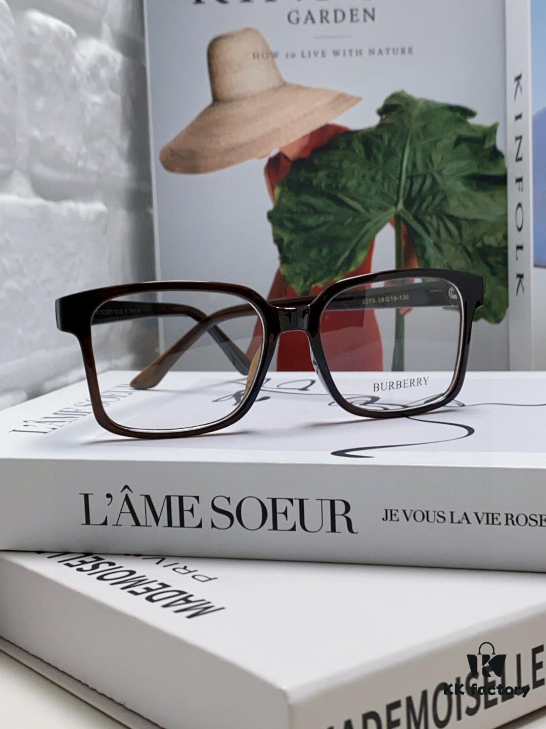 Burberry 2024 New Arrival Eyeglass Frame Korean Style Trendy Oversized Prescription Glasses Lightweight Unisex Optical Frames Suitable for Daily Wear and Sunglasses Use