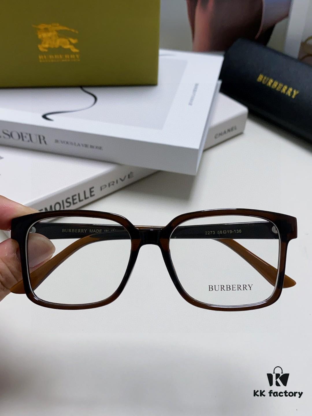 Burberry 2024 New Arrival Eyeglass Frame Korean Style Trendy Oversized Prescription Glasses Lightweight Unisex Optical Frames Suitable for Daily Wear and Sunglasses Use