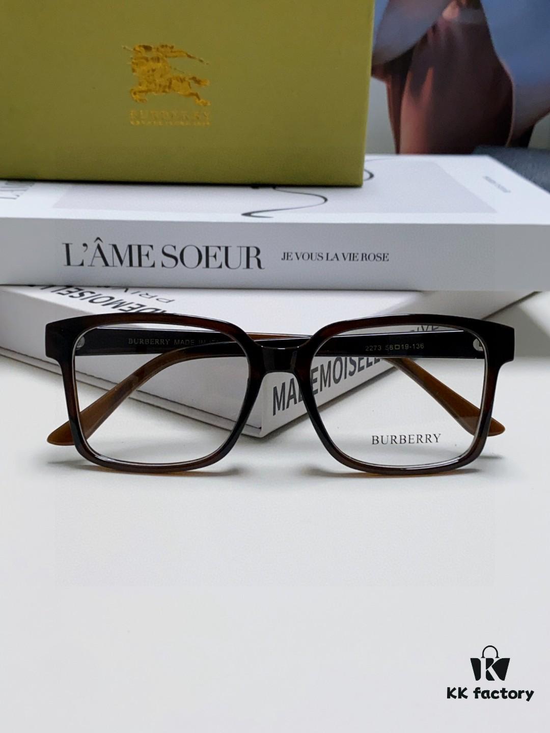 Burberry 2024 New Arrival Eyeglass Frame Korean Style Trendy Oversized Prescription Glasses Lightweight Unisex Optical Frames Suitable for Daily Wear and Sunglasses Use