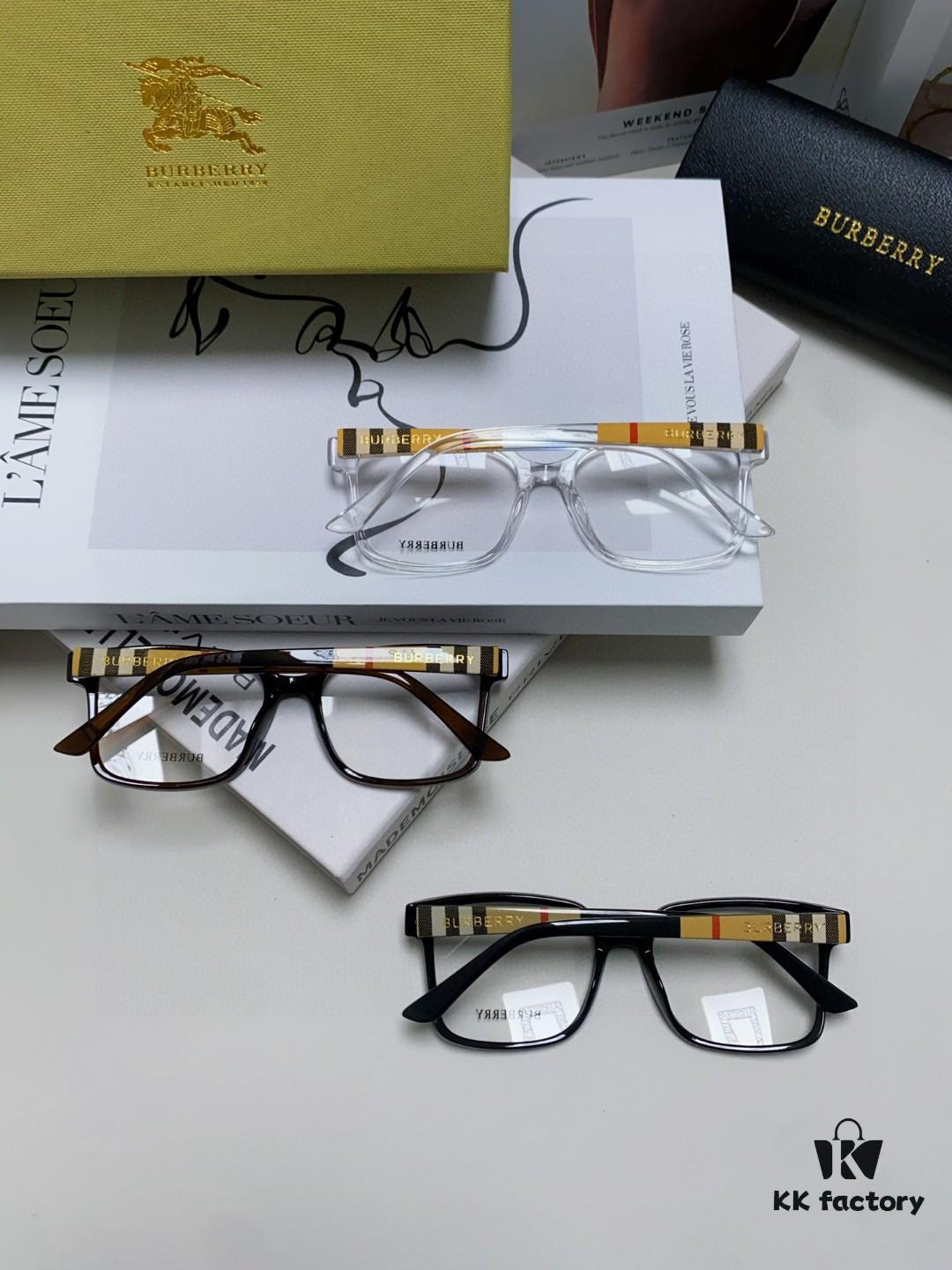Burberry 2024 New Arrival Eyeglass Frame Korean Style Trendy Oversized Prescription Glasses Lightweight Unisex Optical Frames Suitable for Daily Wear and Sunglasses Use