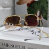 Burberry Round-frame New Integrated Driving Sunglasses, Must-have Style for Travel, Popularized by Multiple Celebrities, Unisex Aviator Sun Glasses