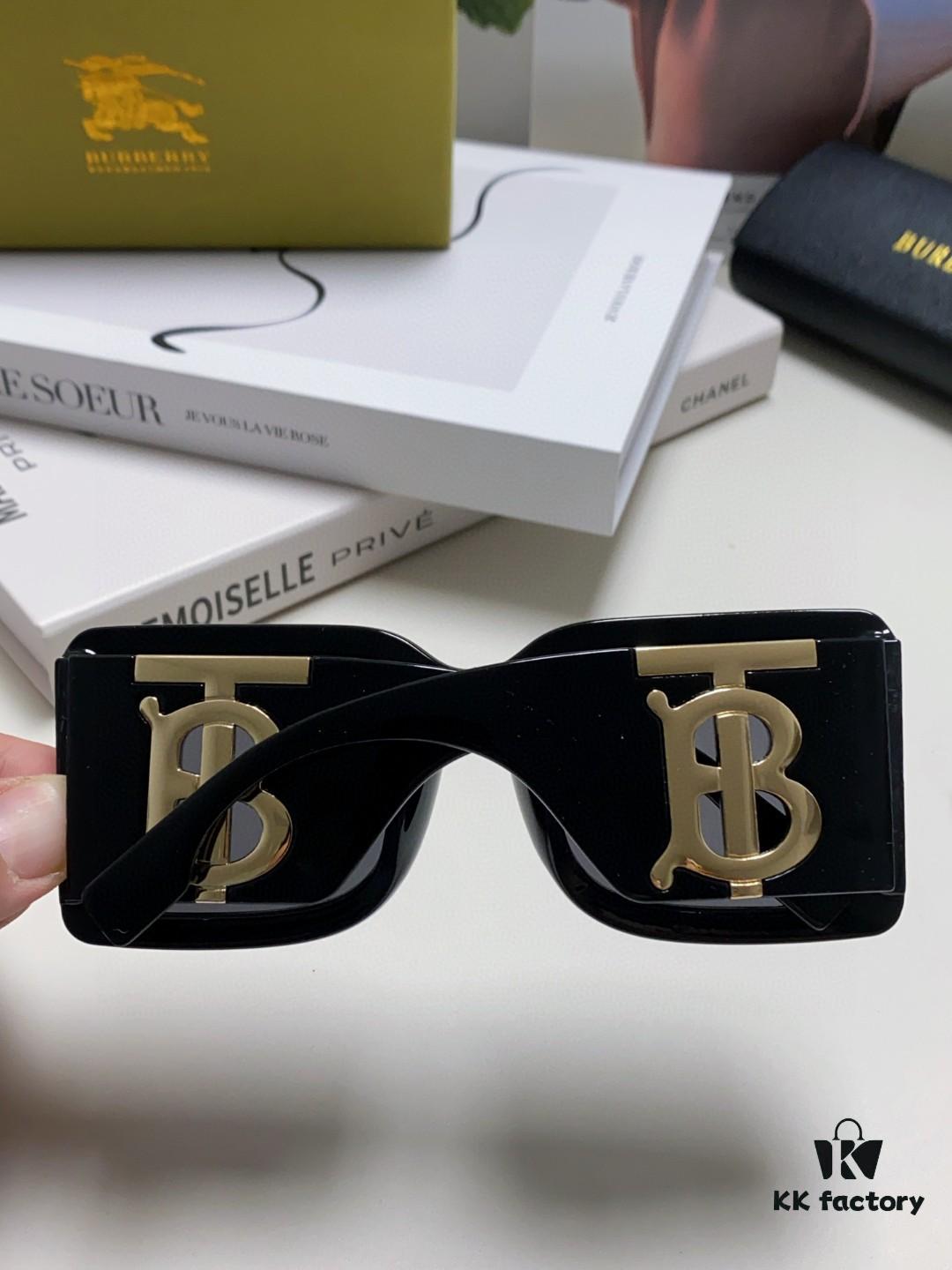 Burberry BE4406U Oversized Women's Sunglasses with B Logo 2024 New Arrival