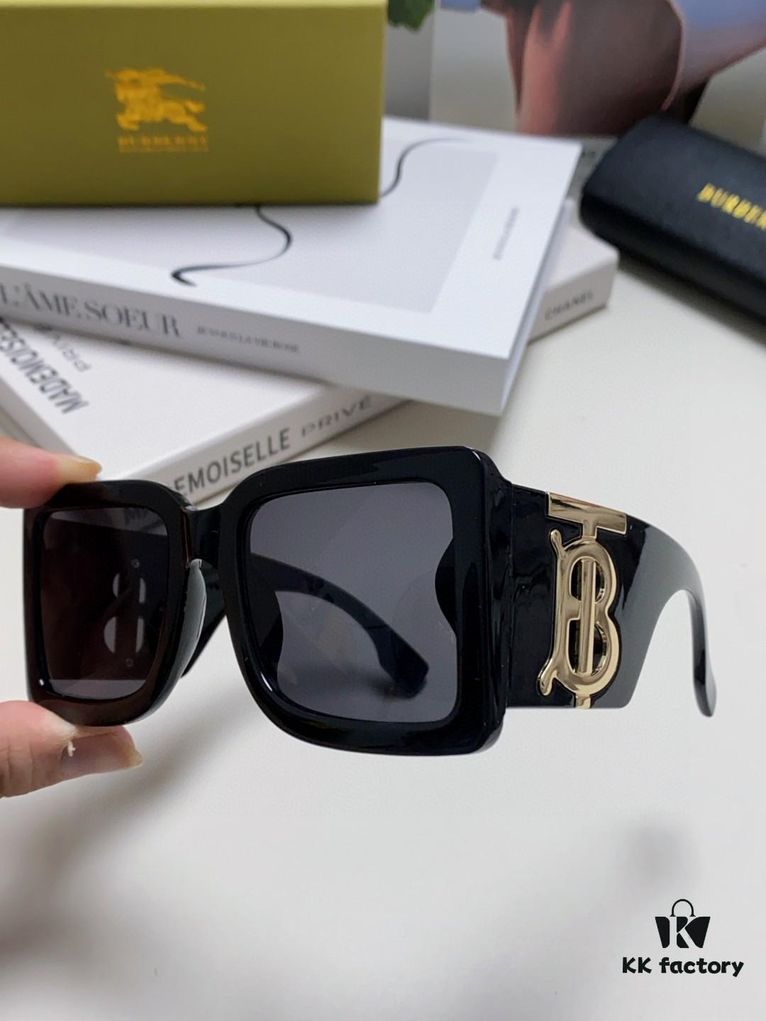 Burberry BE4406U Oversized Women's Sunglasses with B Logo 2024 New Arrival